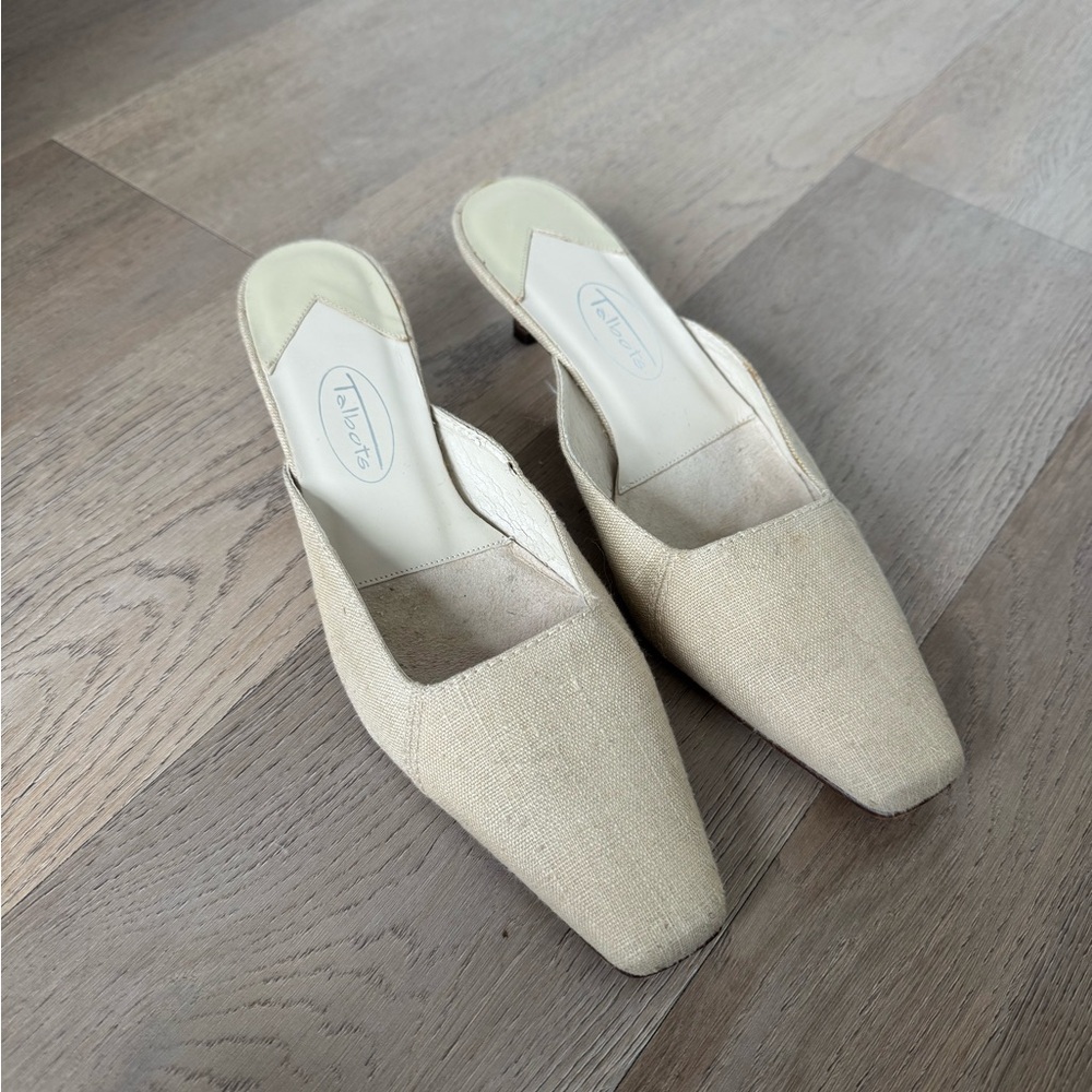 Talbots Cream Women's Mules